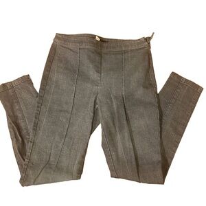 St. John Gray Stretch Denim Pants – Size 2 – Made in USA – High-End Workwear